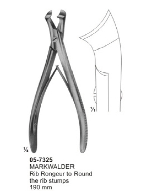 Rib Holding Forceps, Bone Cutting Forceps, Rib Rongeurs